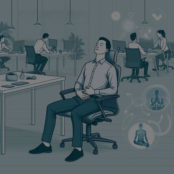 Quels sont les exercices de respiration profonde pour une relaxation rapide en milieu de travail ?